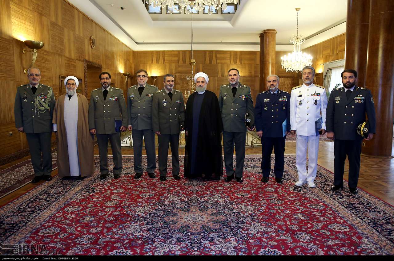 دیدار فرماندهان ارشد ارتش با روحانی