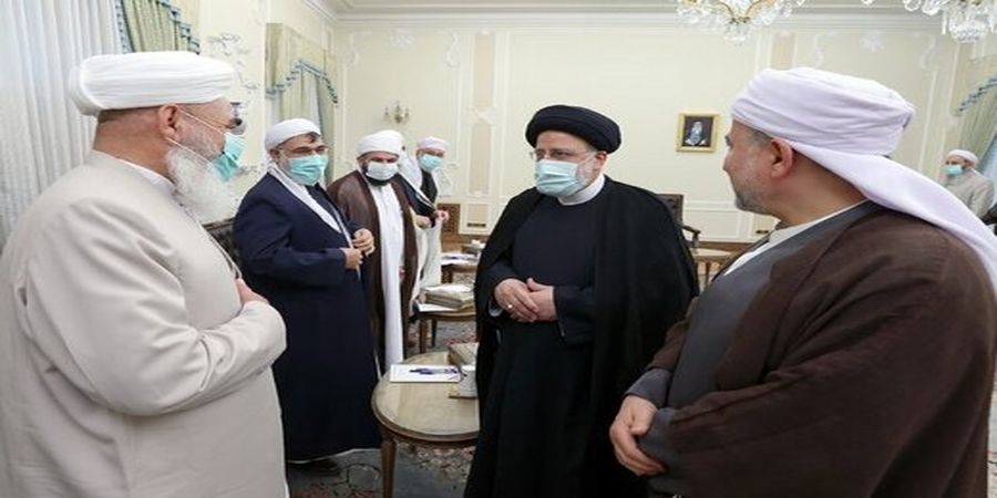دیدار رئیسی باجمعی از علمای اهل تسنن + جزئیات