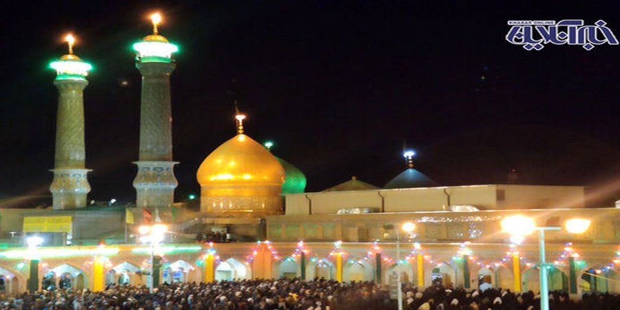 لحظه تحویل سال نو در حرم مطهر رضوی (ع)+ عکس