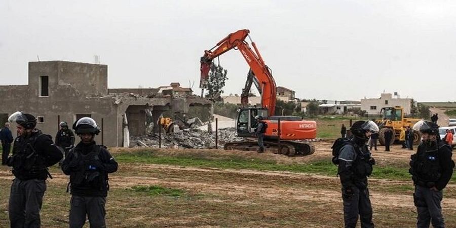 اقدام وحشیانه اسرائیل در تخریب یک روستا برای صد و نود و هفتمین بار