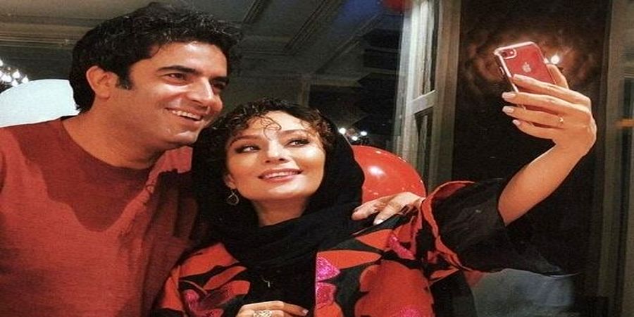 عکس عاشقانه بازیگر معروف و همسرش